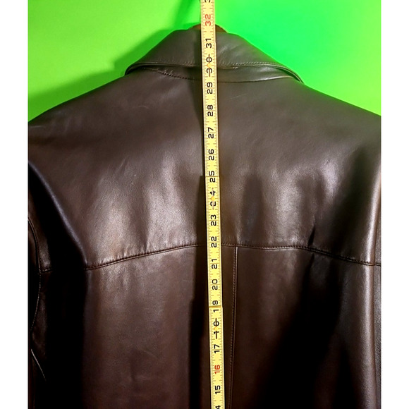 Sean John Leather Jacket XXL Brown Quilted Lined Zip Front Logo NWT Y2K fashion - Picture 9 of 15